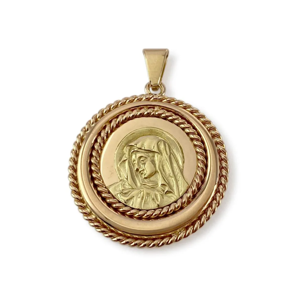 Médaille vierge d'occasion or 750 jaune