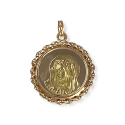 Médaille vierge d'occasion or 750 jaune