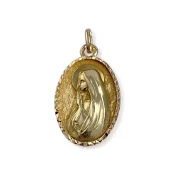 Médaille vierge d'occasion or 750 jaune