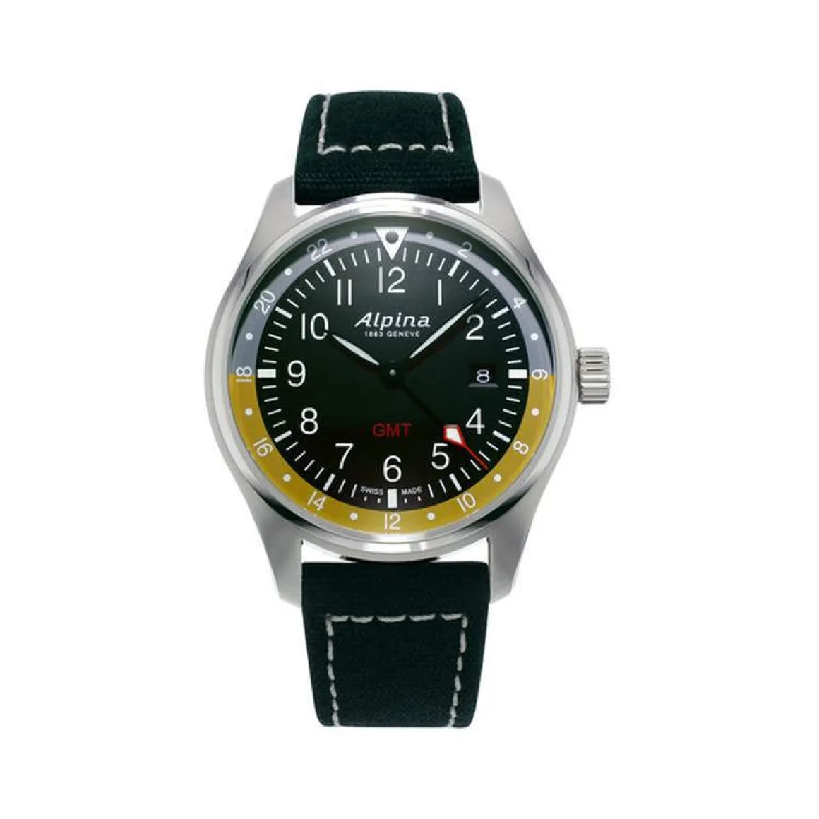 Montre Alpina homme acier nylon