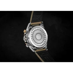 Montre AVI-8 homme acier cuir beige
