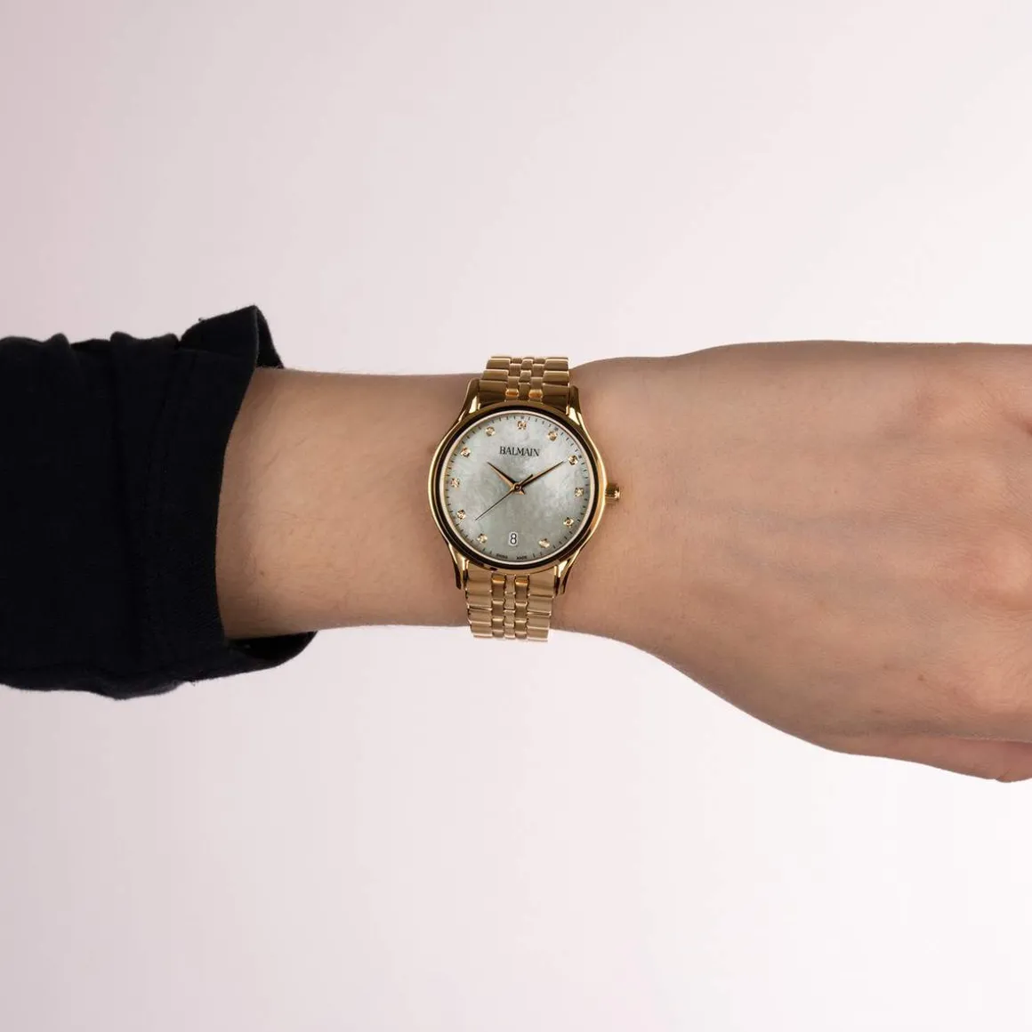 Montre BALMAIN beleganza femme bracelet pvd doré cadran en nacre