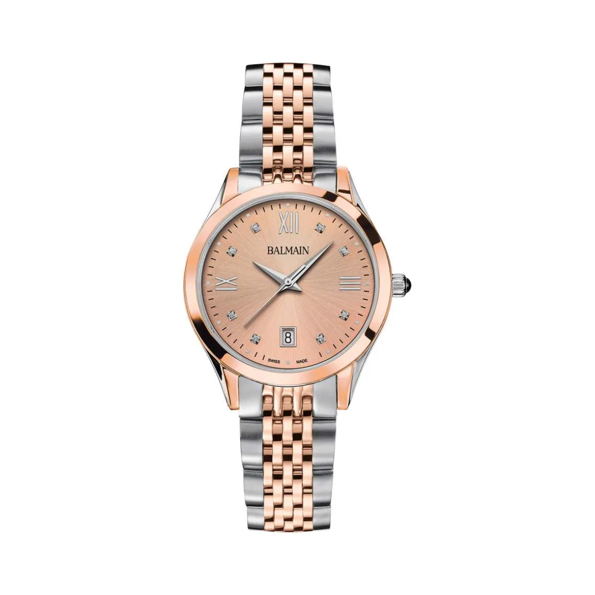 Montre BALMAIN classic R femme bracelet acier inoxydable bicolore rose