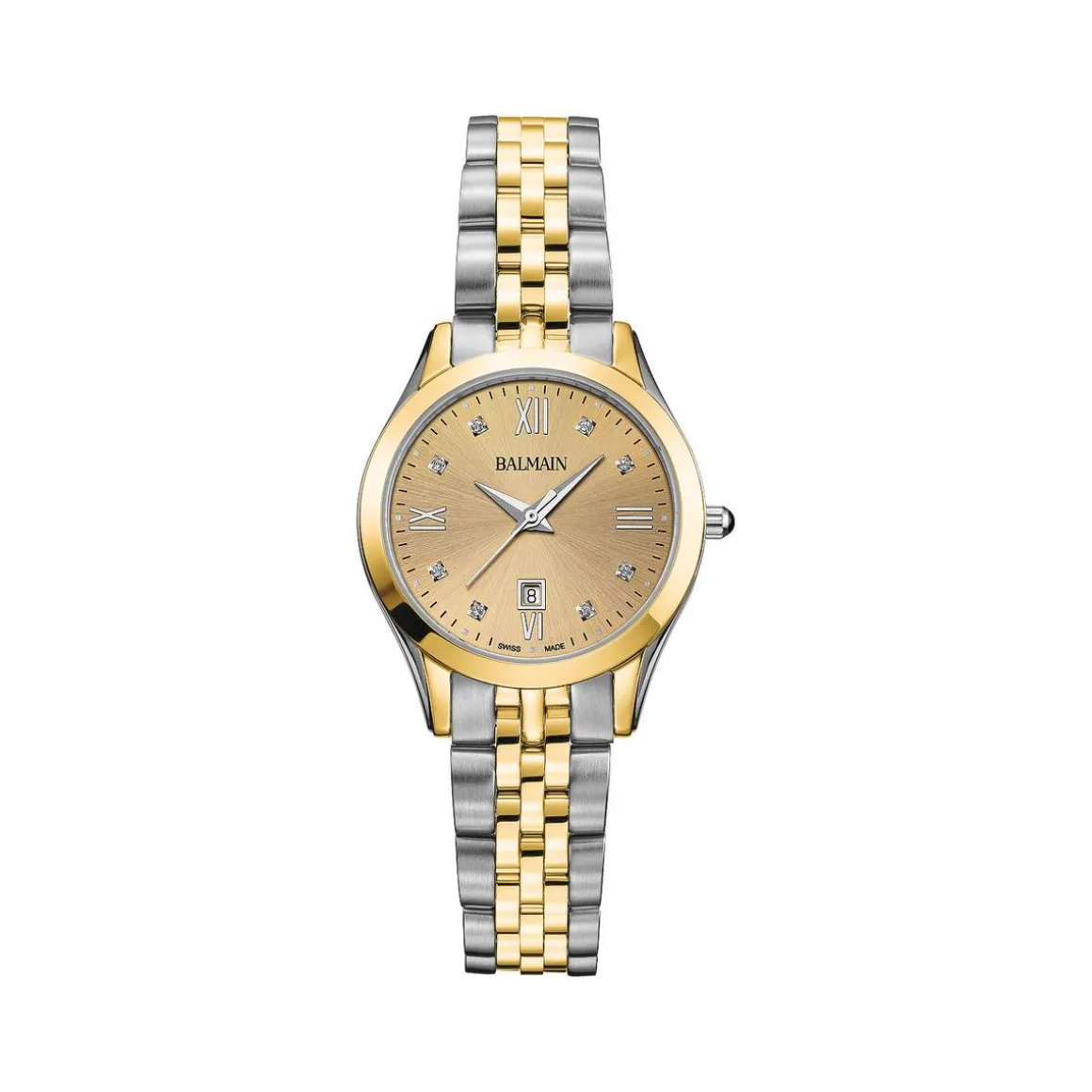 Montre BALMAIN classic R femme bracelet acier inoxydable bicolore jaune