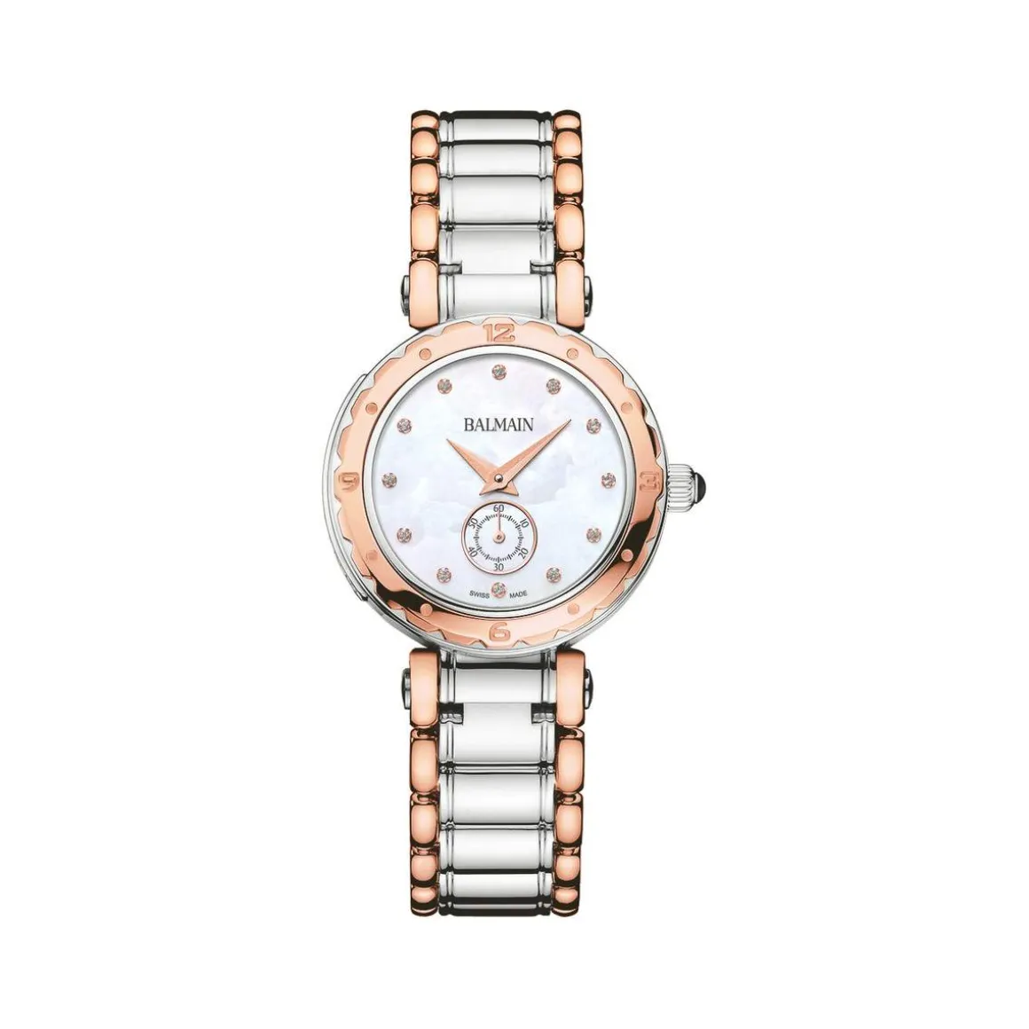 Montre BALMAIN downtown femme bracelet acier inoxydable bicolore rose
