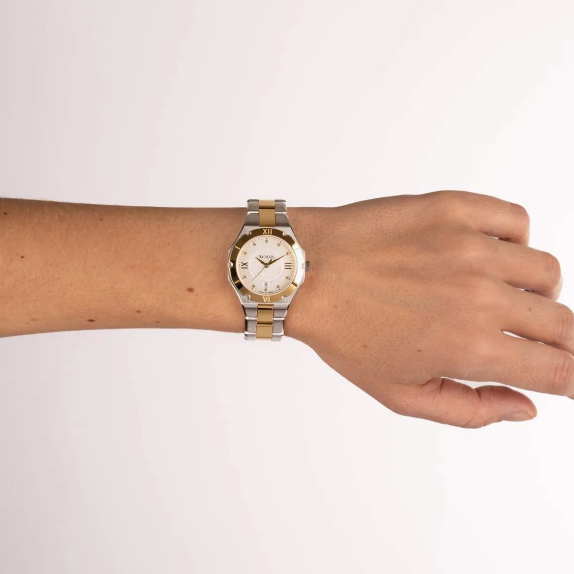 Montre BALMAIN downtown femme bracelet acier inoxydable bicolore jaune