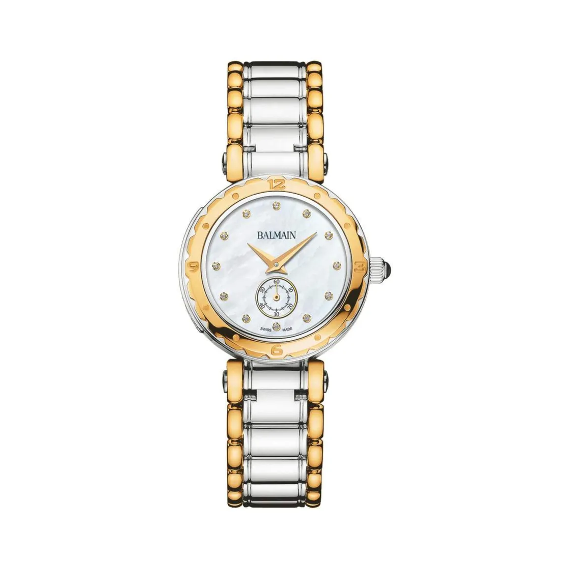 Montre BALMAIN downtown femme bracelet acier inoxydable bicolore jaune