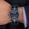 Montre BALMAIN downtown homme bracelet textile bleu fonce