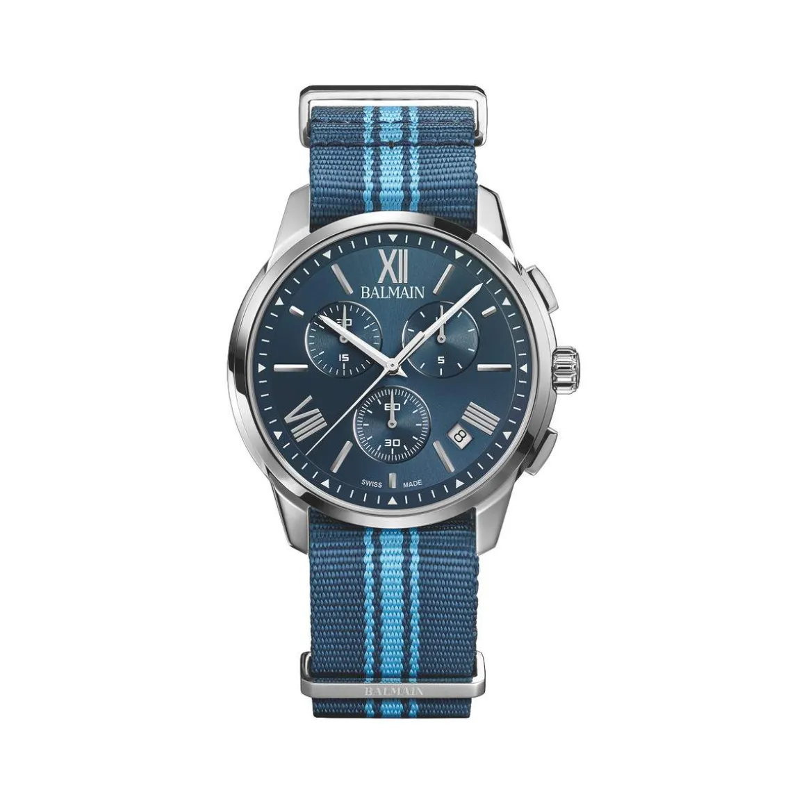 Montre BALMAIN downtown homme bracelet textile bleu fonce
