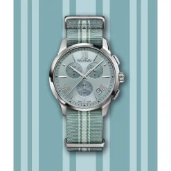 Montre BALMAIN downtown homme bracelet textile bleu ciel