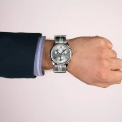 Montre BALMAIN downtown homme bracelet textile bleu ciel