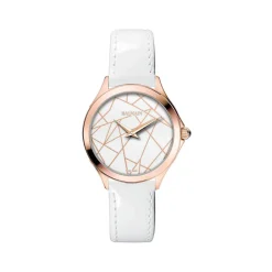 Montre Balmain femme acier doré rose cuir blanc