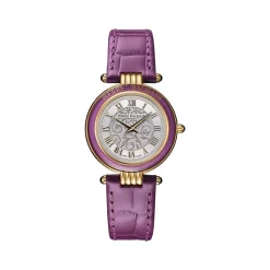 Montre BALMAIN haute elegance femme bracelet cuir vernis parme