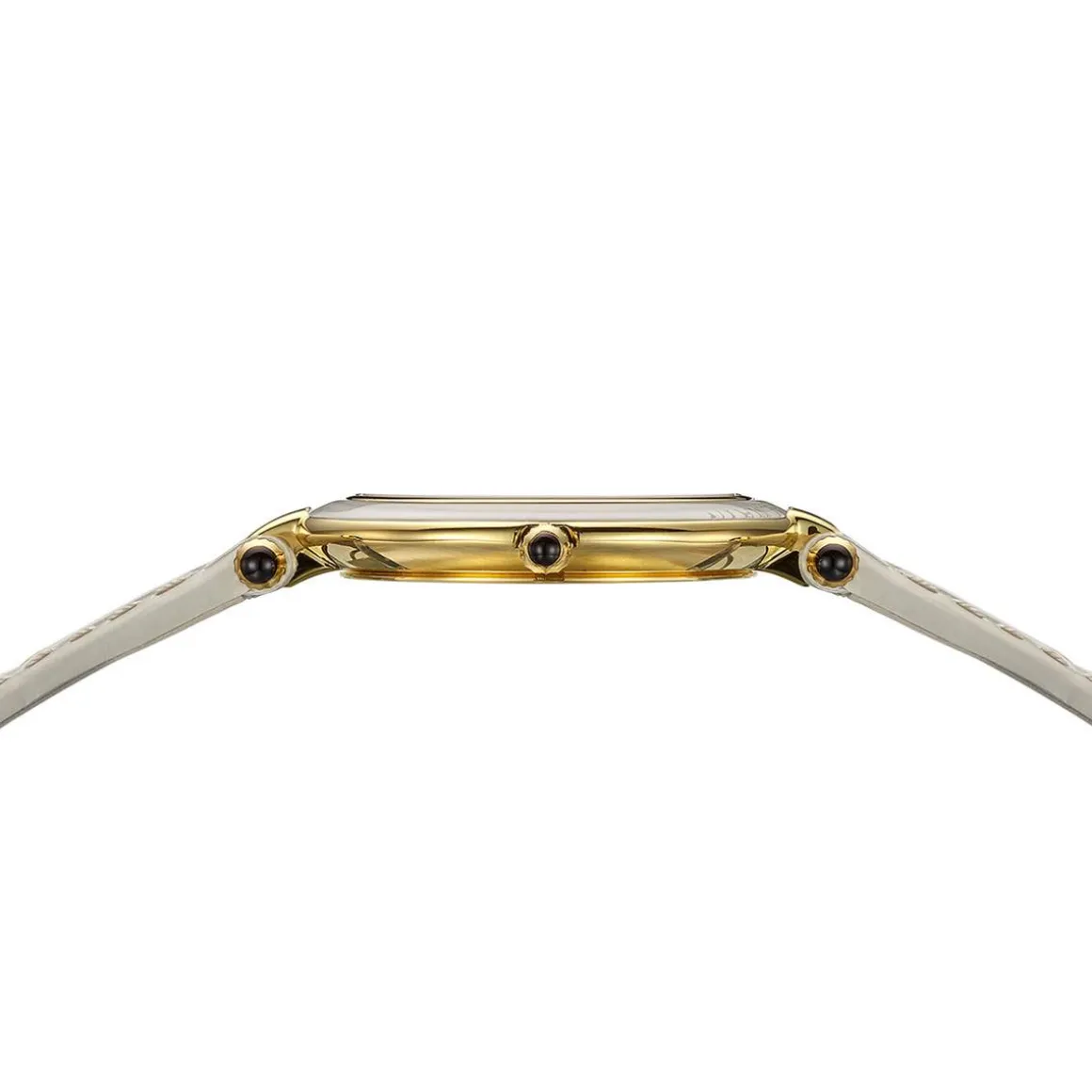 Montre BALMAIN haute elegance femme bracelet cuir vernis beige