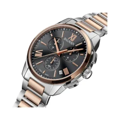Montre BALMAIN madrigal homme bracelet acier inoxydable bicolore rose