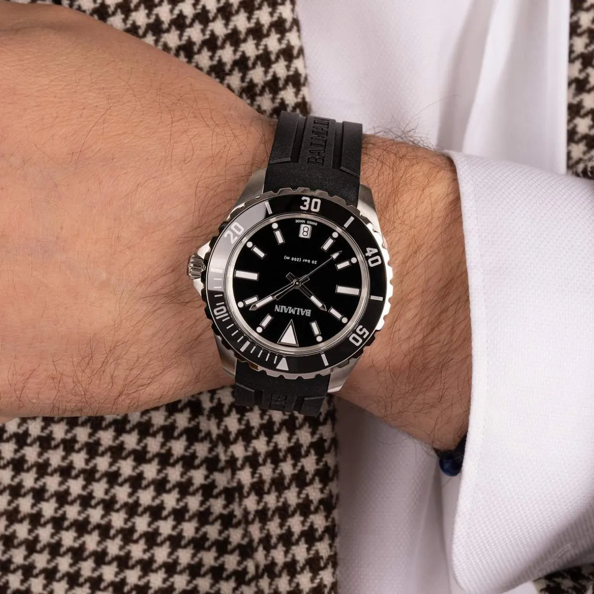 Montre BALMAIN ophrys homme bracelet caoutchouc noir