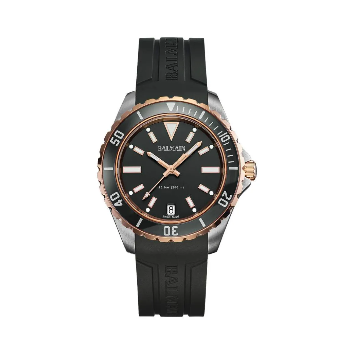 Montre BALMAIN ophrys homme bracelet caoutchouc gris