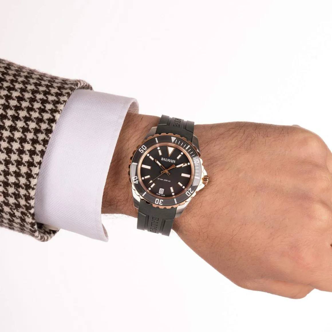 Montre BALMAIN ophrys homme bracelet caoutchouc gris