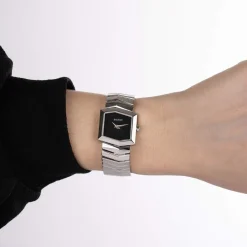 Montre BALMAIN taffetas femme bracelet acier inoxydable gris