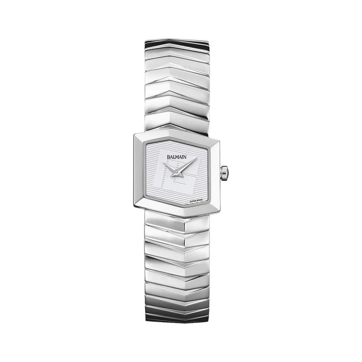 Montre BALMAIN taffetas femme bracelet acier inoxydable gris