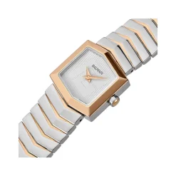 Montre BALMAIN taffetas femme bracelet acier inoxydable bicolore rose