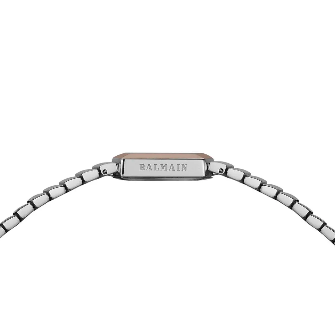 Montre BALMAIN taffetas femme bracelet acier inoxydable bicolore rose