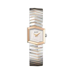 Montre BALMAIN taffetas femme bracelet acier inoxydable bicolore rose