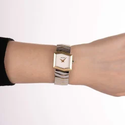 Montre BALMAIN taffetas femme bracelet acier inoxydable bicolore jaune