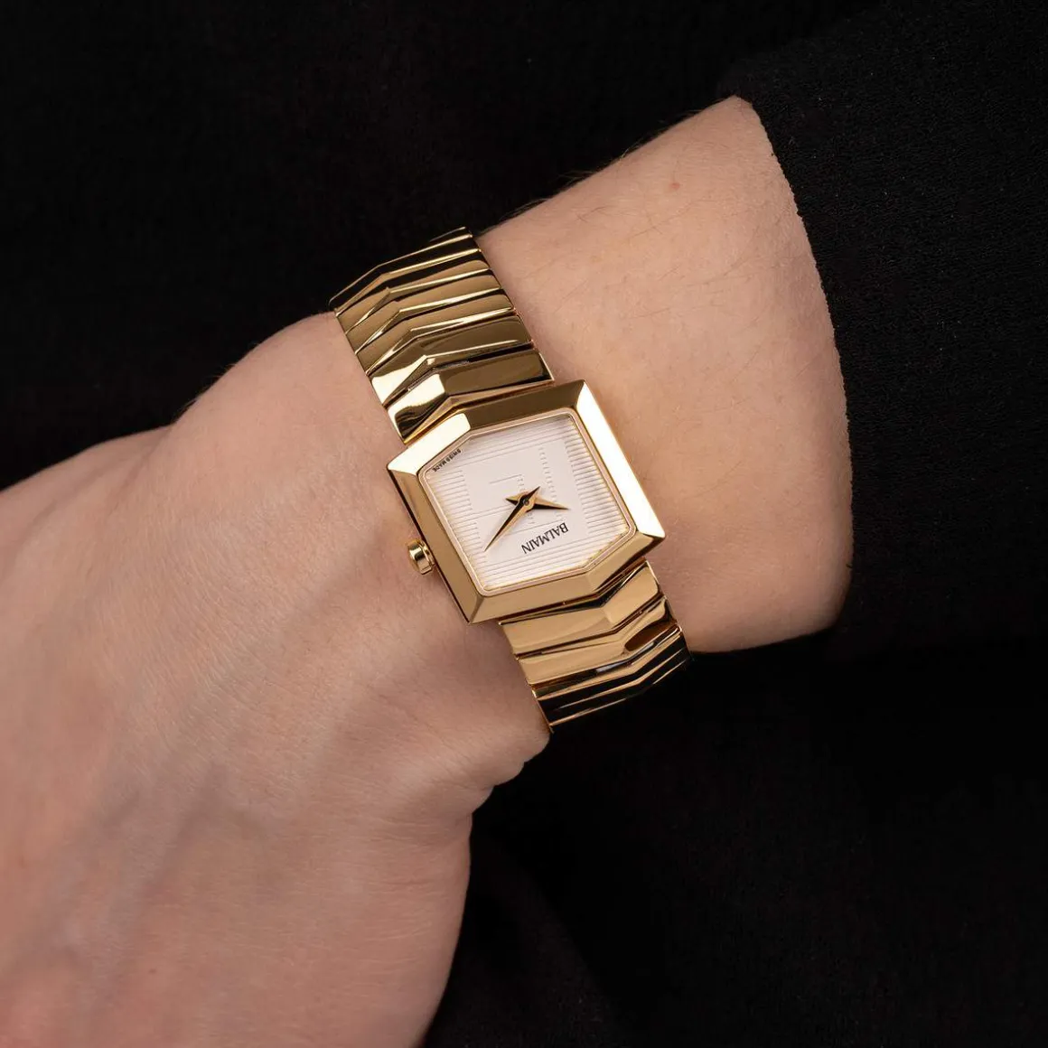 Montre BALMAIN taffetas femme bracelet pvd doré