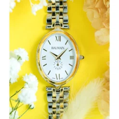 Montre BALMAIN tradition femme bracelet acier inoxydable bicolore jaune