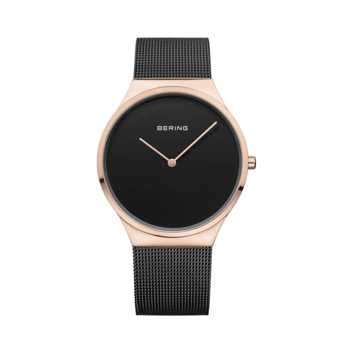 Montre Bering homme Classique rose milanais noir