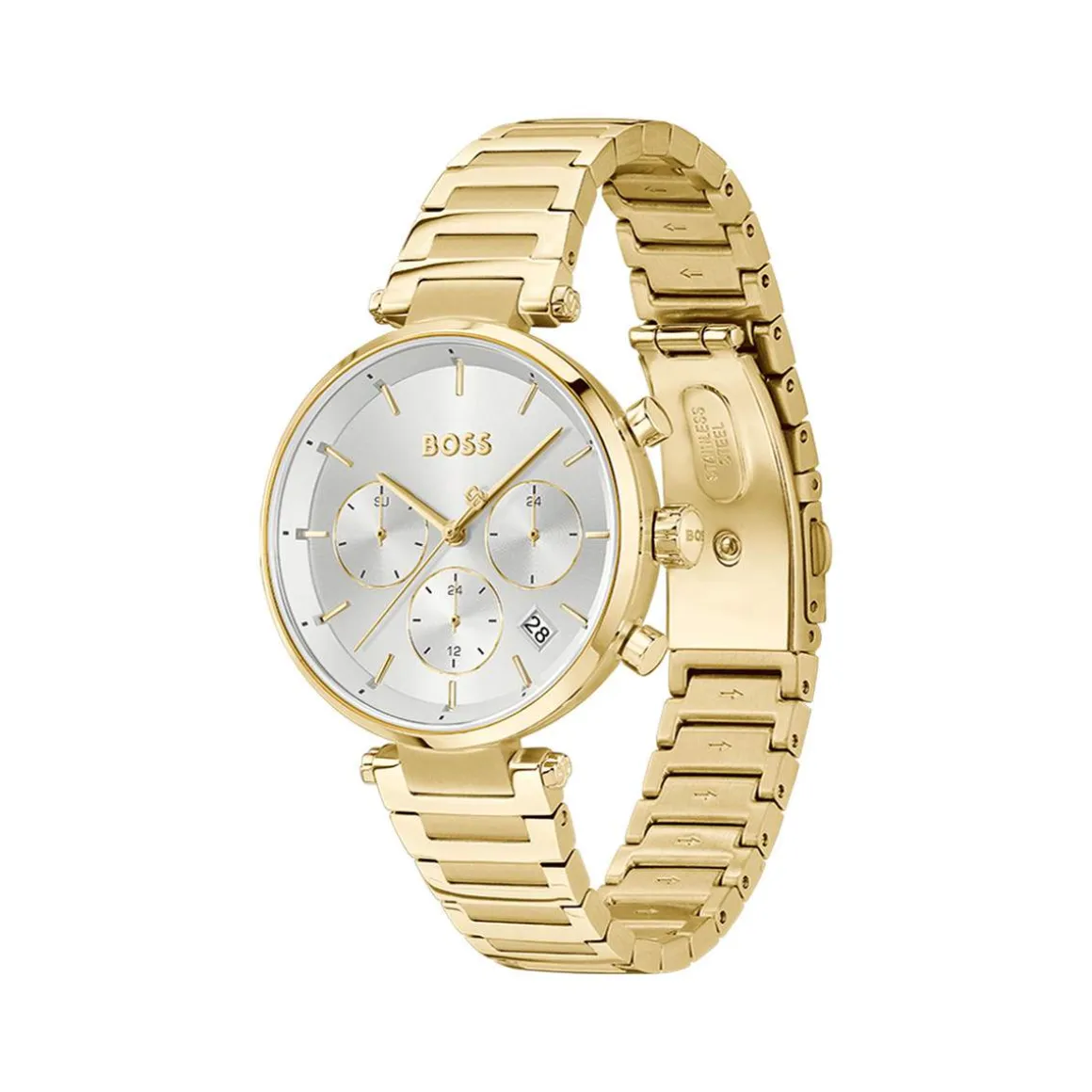 Montre BOSS business femme bracelet acier