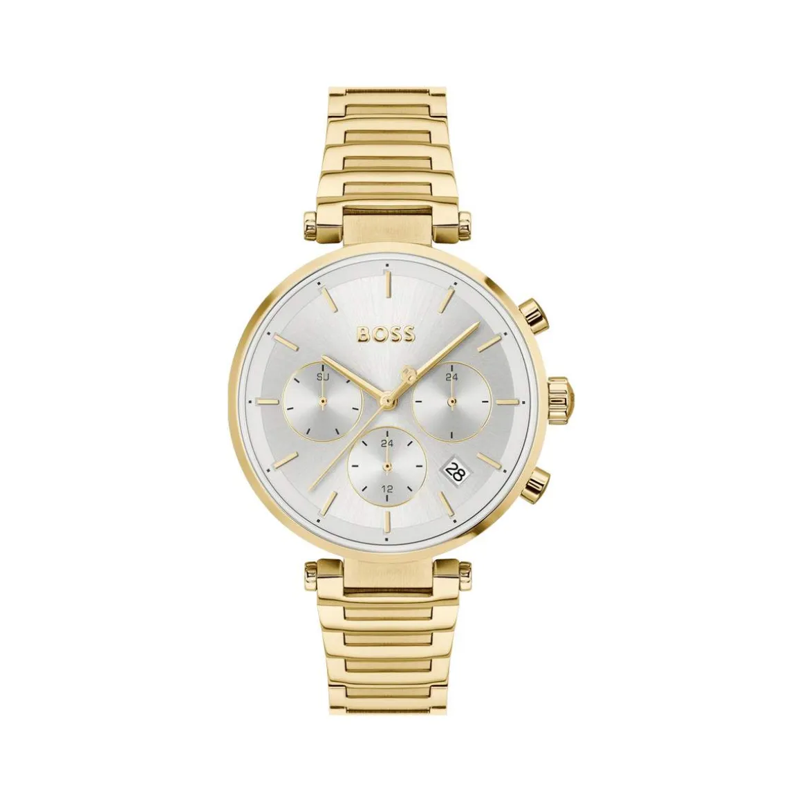 Montre BOSS business femme bracelet acier