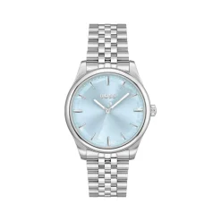 Montre BOSS business femme bracelet acier bicolore