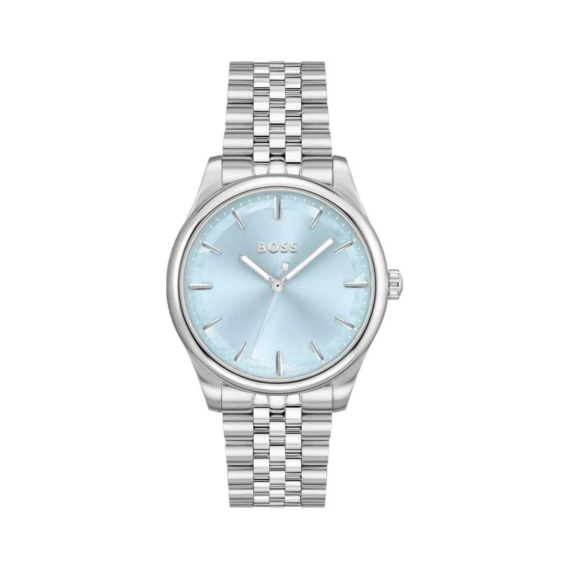 Montre BOSS business femme bracelet acier bicolore