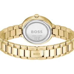Montre BOSS business femme bracelet acier inoxydable doré jaune