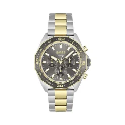 Montre BOSS Energy homme bracelet acier bicolore doré jaune