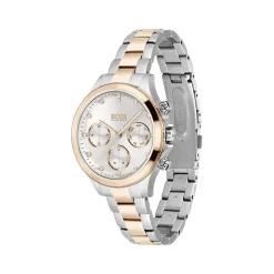 Montre Boss femme acier bicolore jaune