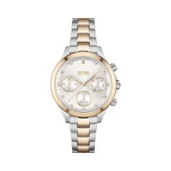 Montre Boss femme acier bicolore jaune