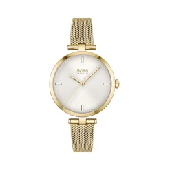 Montre Boss femme acier doré jaune