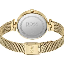 Montre Boss femme acier doré jaune