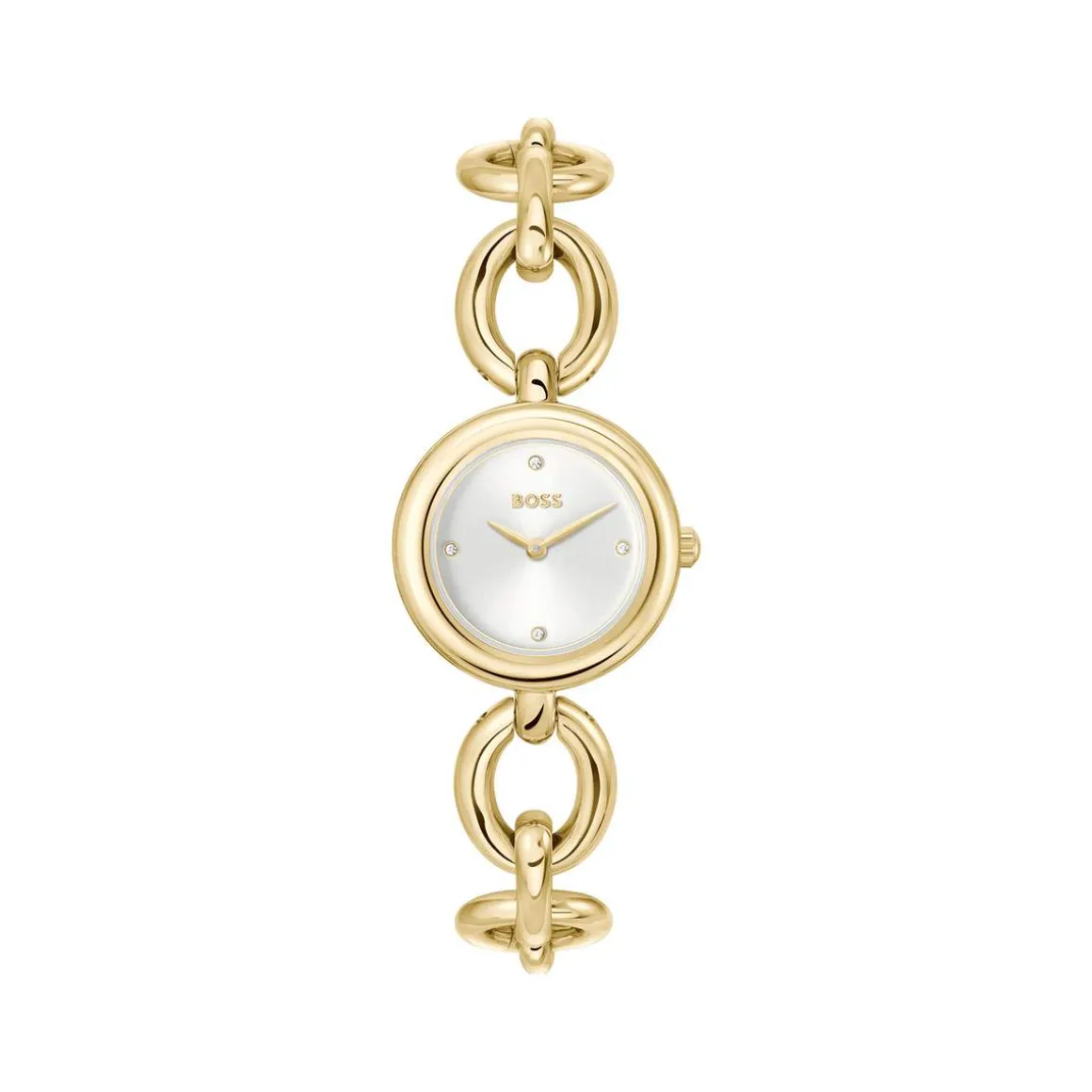 MONTRE BOSS FEMME Alive acier doré