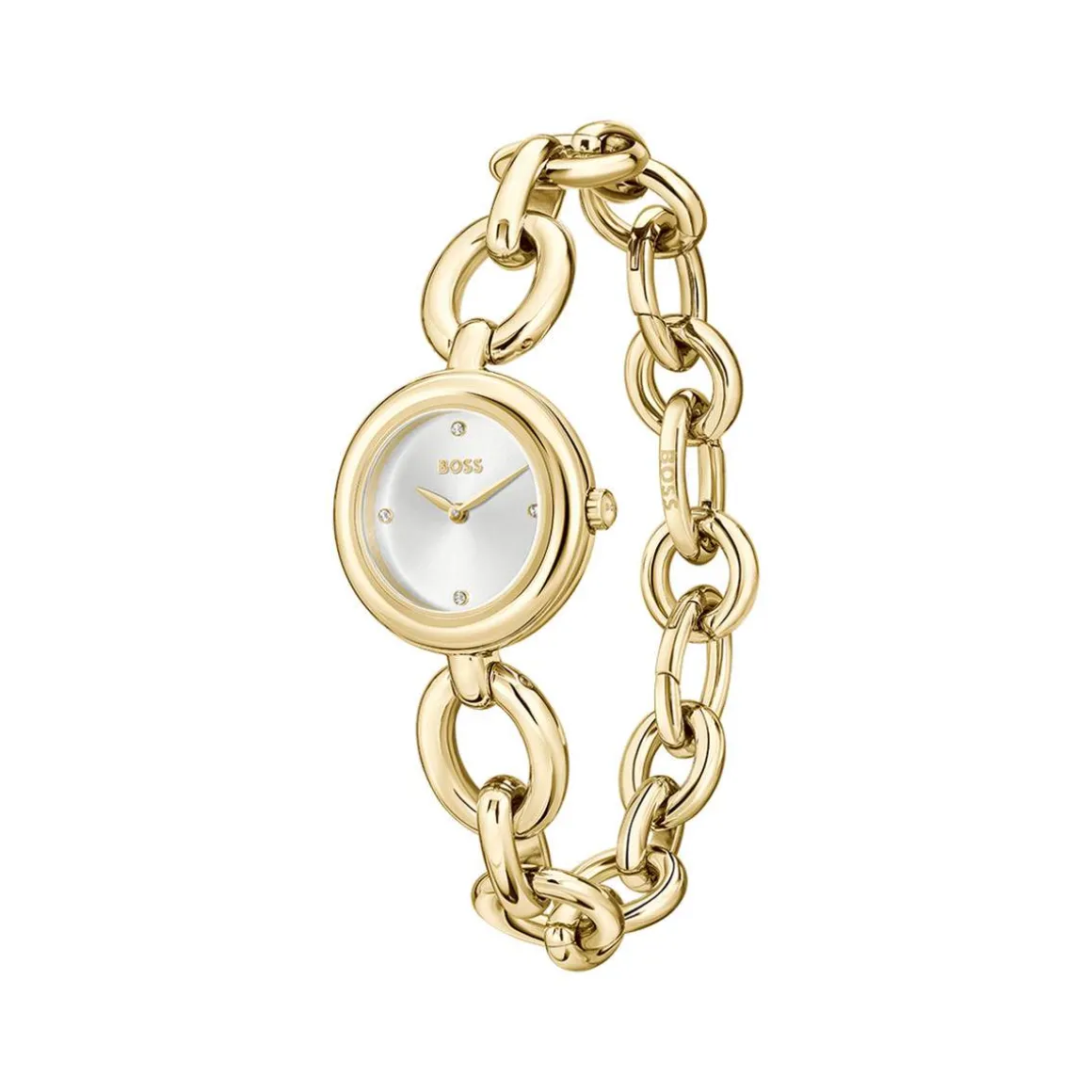 MONTRE BOSS FEMME Alive acier doré