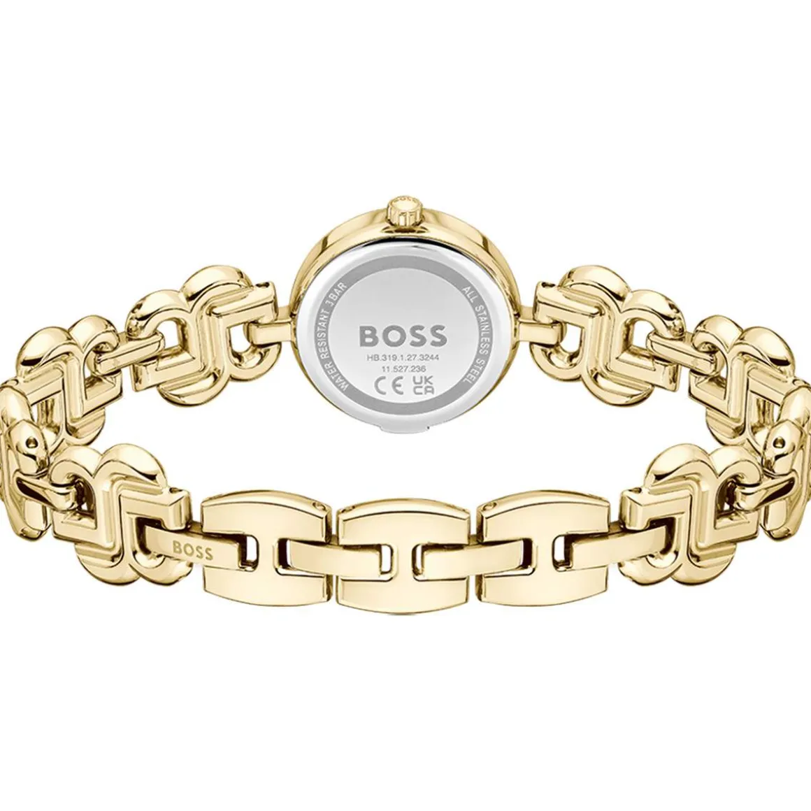 MONTRE BOSS FEMME Double b dressy acier doré