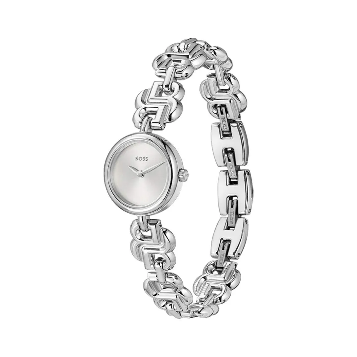 MONTRE BOSS FEMME Double b dressy acier