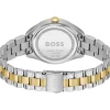 MONTRE BOSS FEMME Sage sport acier bicolore cadran vert