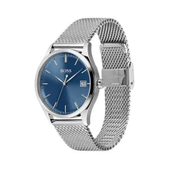 Montre Boss homme acier maille milanaise
