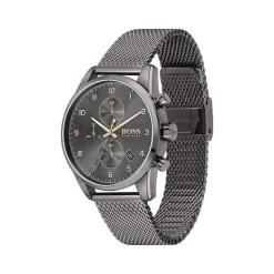 Montre Boss homme chronographe acier