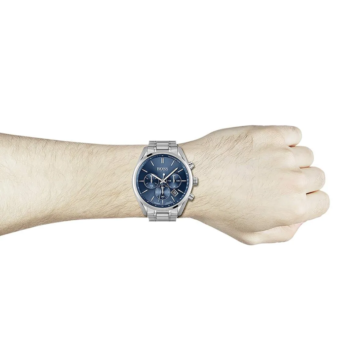 Montre Boss homme chronographe acier