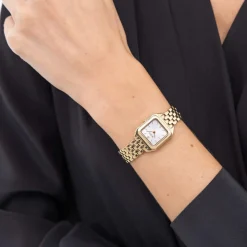Montre BOSS modern classic femme bracelet acier inoxydable doré jaune